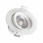 Foco Downlight LED COB Orientable Redondo Ø90mm 5w Blanco